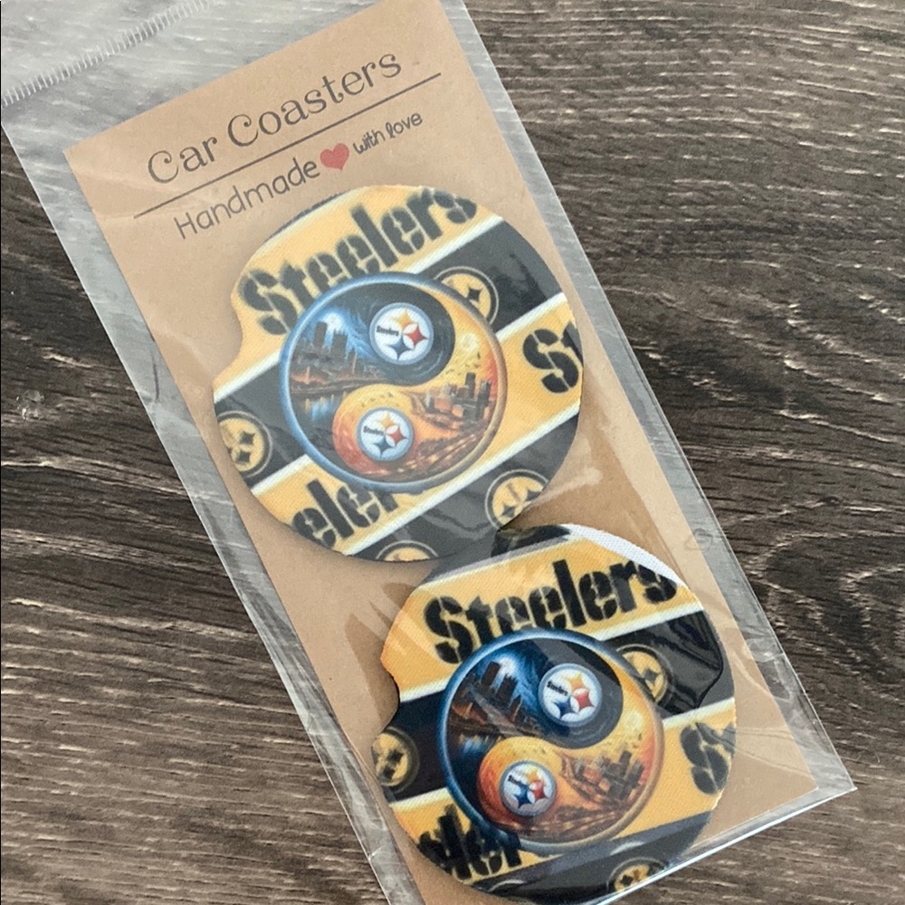 Steelers Car Coasters